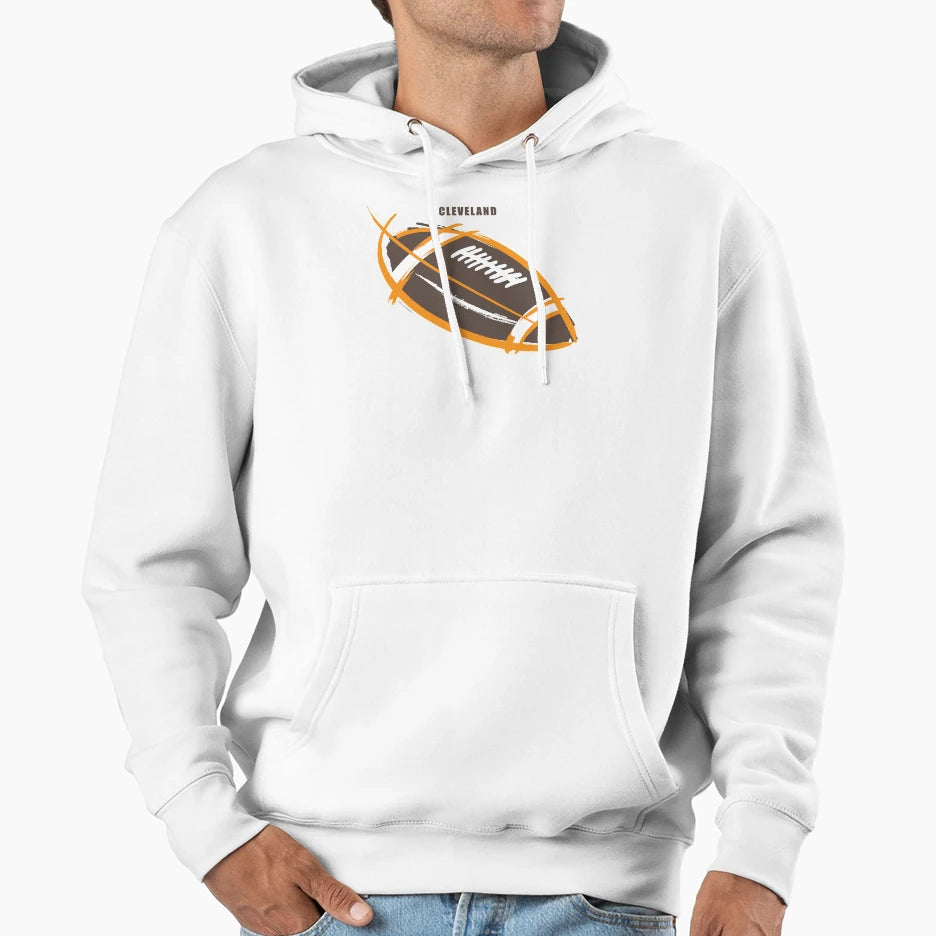 Football Cleveland Hoodie - Streetwear Style for Adults - T-Shirt, Sweatshirt, Hoodie