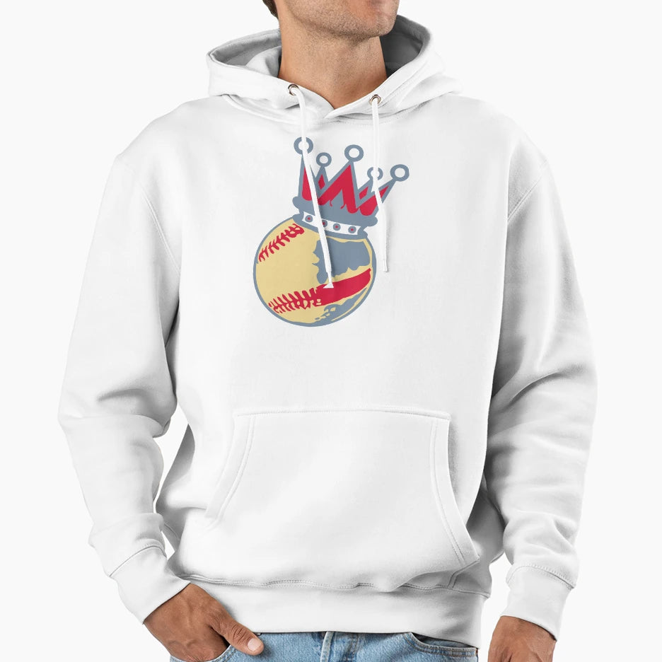 Crown Baseball Hoodie - Graphic Print for Adults - T-Shirt, Sweatshirt, Hoodie