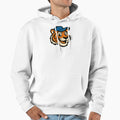 Tiger Mascot Wearing Baseball Cap Hoodie - Novelty Apparel Men Women - T-Shirt, Sweatshirt, Hoodie