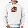 Aggressive Bull Baseball Mascot Hoodie - Custom Art Print Men Women - T-Shirt, Sweatshirt, Hoodie
