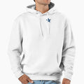 Star Initial Monogram Q Navy Hoodie - Graphic Print for Adults - T-Shirt, Sweatshirt, Hoodie
