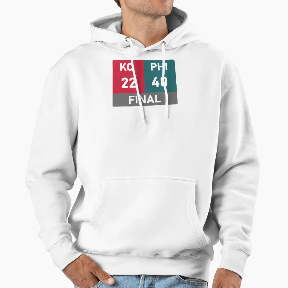 Super Bowl Final Score Hoodie - Streetwear Style Men Women - T-Shirt, Sweatshirt, Hoodie