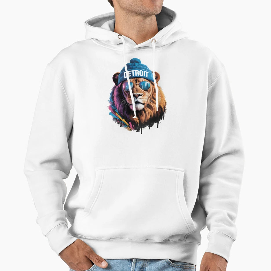 Detroit Team Hoodie - Fun Novelty Design Unisex - T-Shirt, Sweatshirt, Hoodie