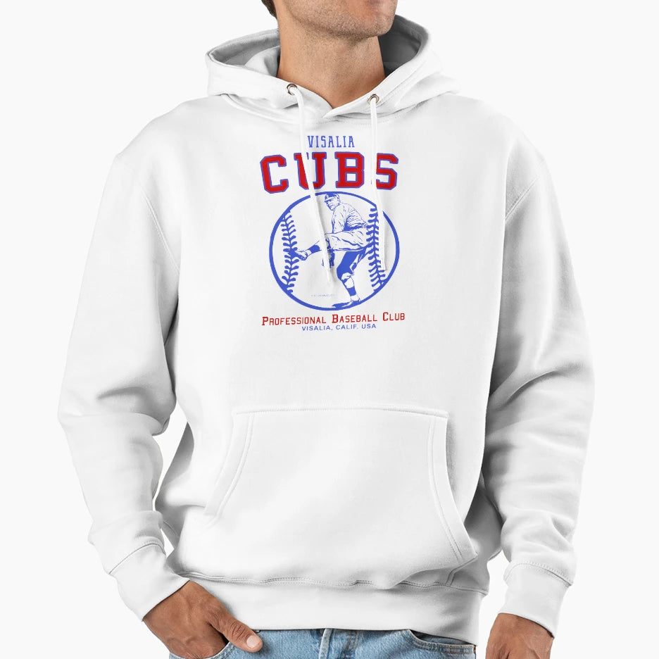 Visalia Cubs Baseball Pitcher Gift Hoodie - Streetwear Style for Adults - T-Shirt, Sweatshirt, Hoodie