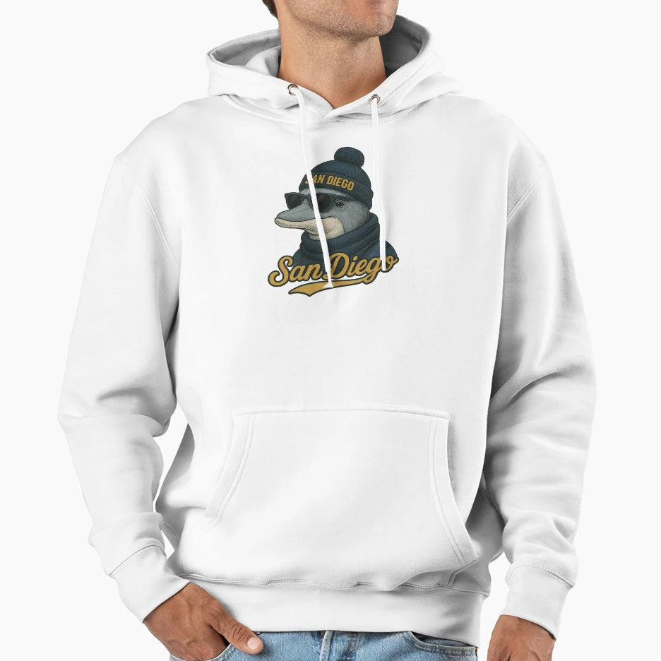 San Diego Dolphin Beanie Sunglasses T-Shirt - Trendy Graphic Men Women - T-Shirt, Sweatshirt, Hoodie