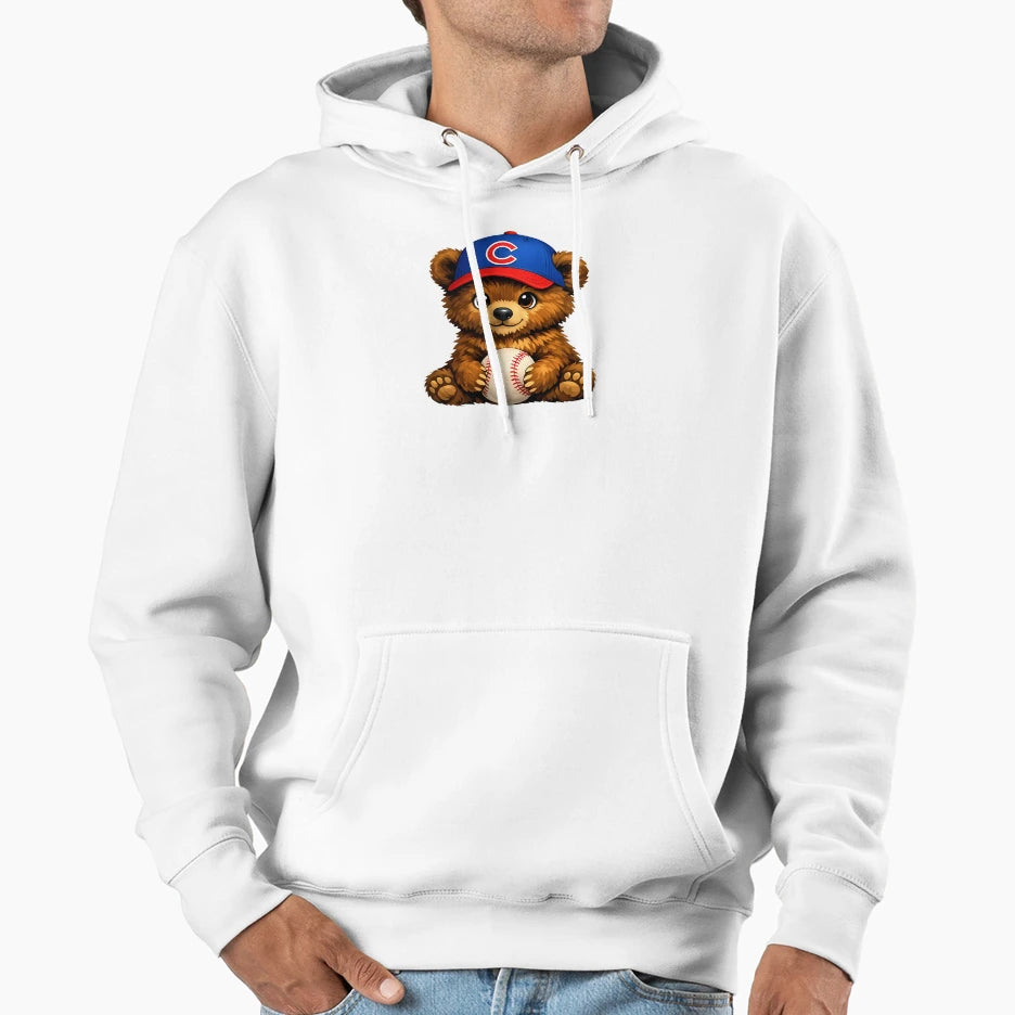 Bear Cub Baseball Hoodie - Trendy Graphic for Adults - T-Shirt, Sweatshirt, Hoodie