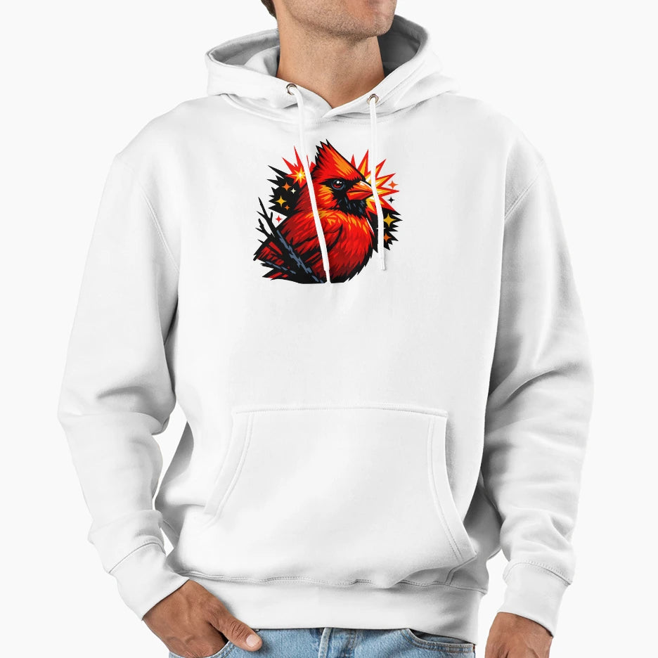 Cardinal Scarlet Flash Hoodie - Unique Graphic Unisex - T-Shirt, Sweatshirt, Hoodie