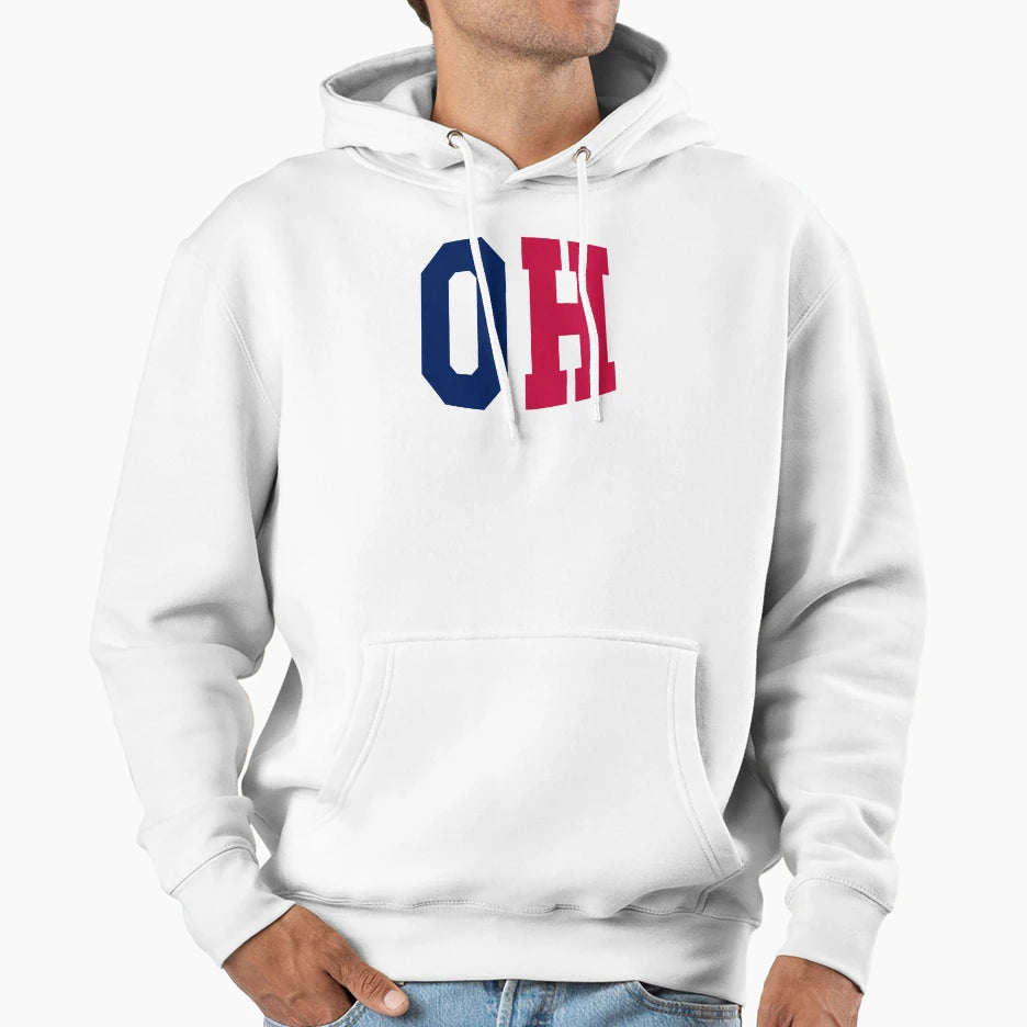 Ohio State Abbreviation Hoodie - Casual Everyday Wear Unisex - T-Shirt, Sweatshirt, Hoodie