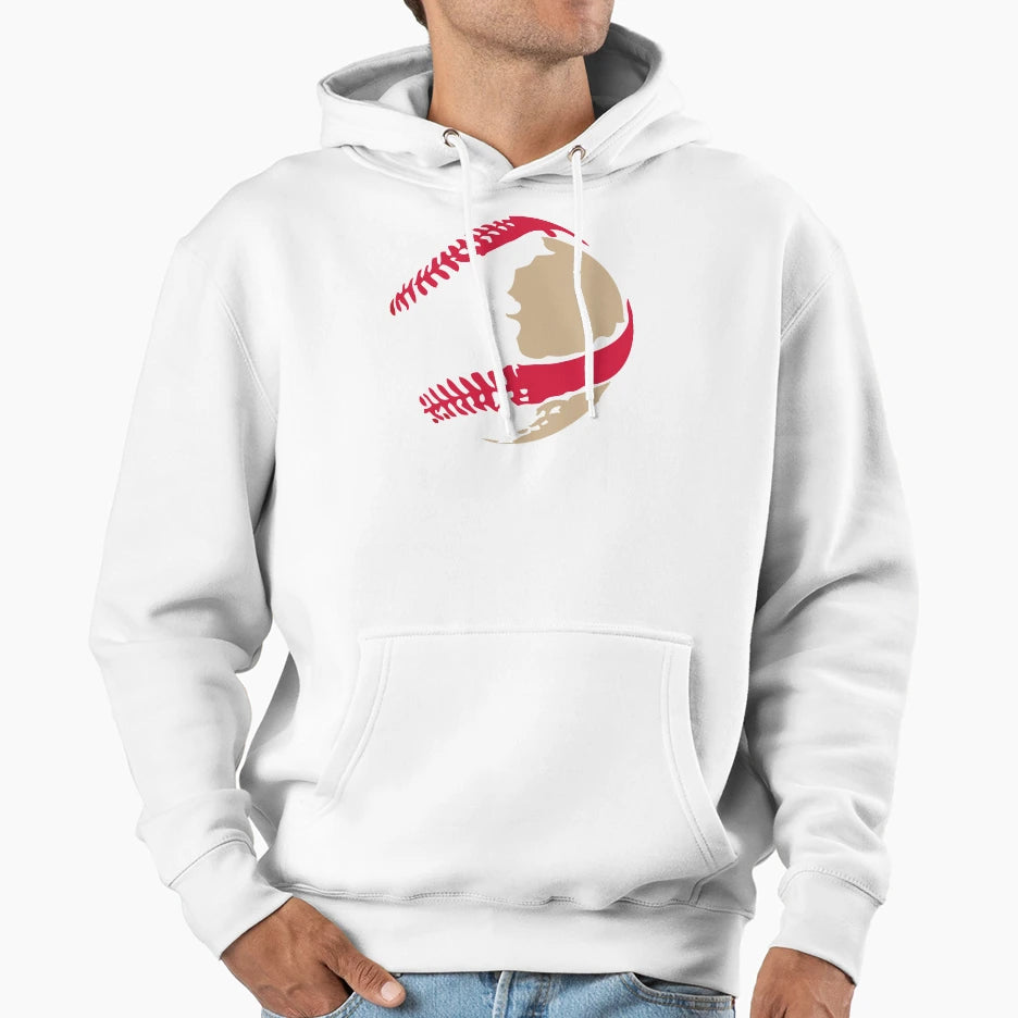 Baseball Ball Hoodie - Custom Art Print Unisex - T-Shirt, Sweatshirt, Hoodie