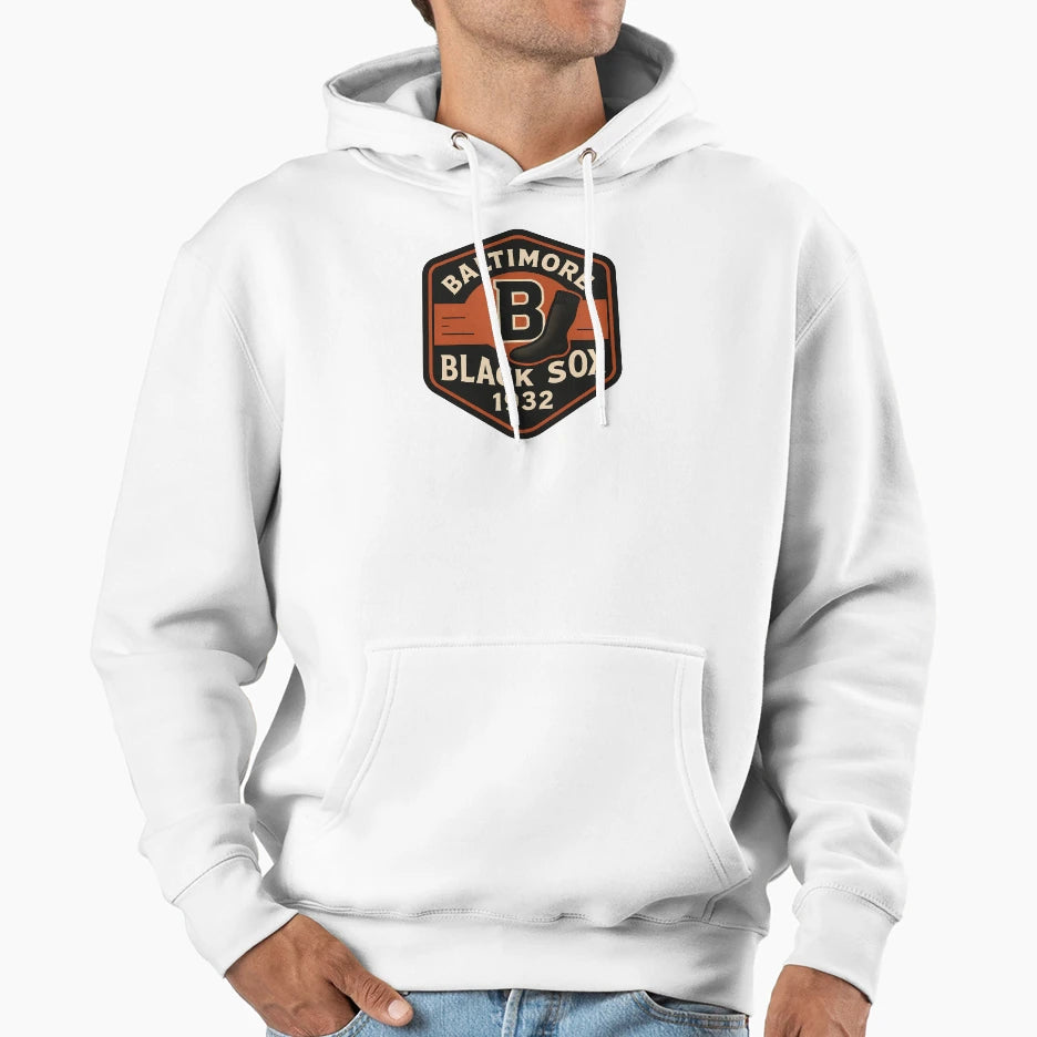 Baltimore Black Sox Negro League Hoodie - Casual Everyday Wear Unisex - T-Shirt, Sweatshirt, Hoodie