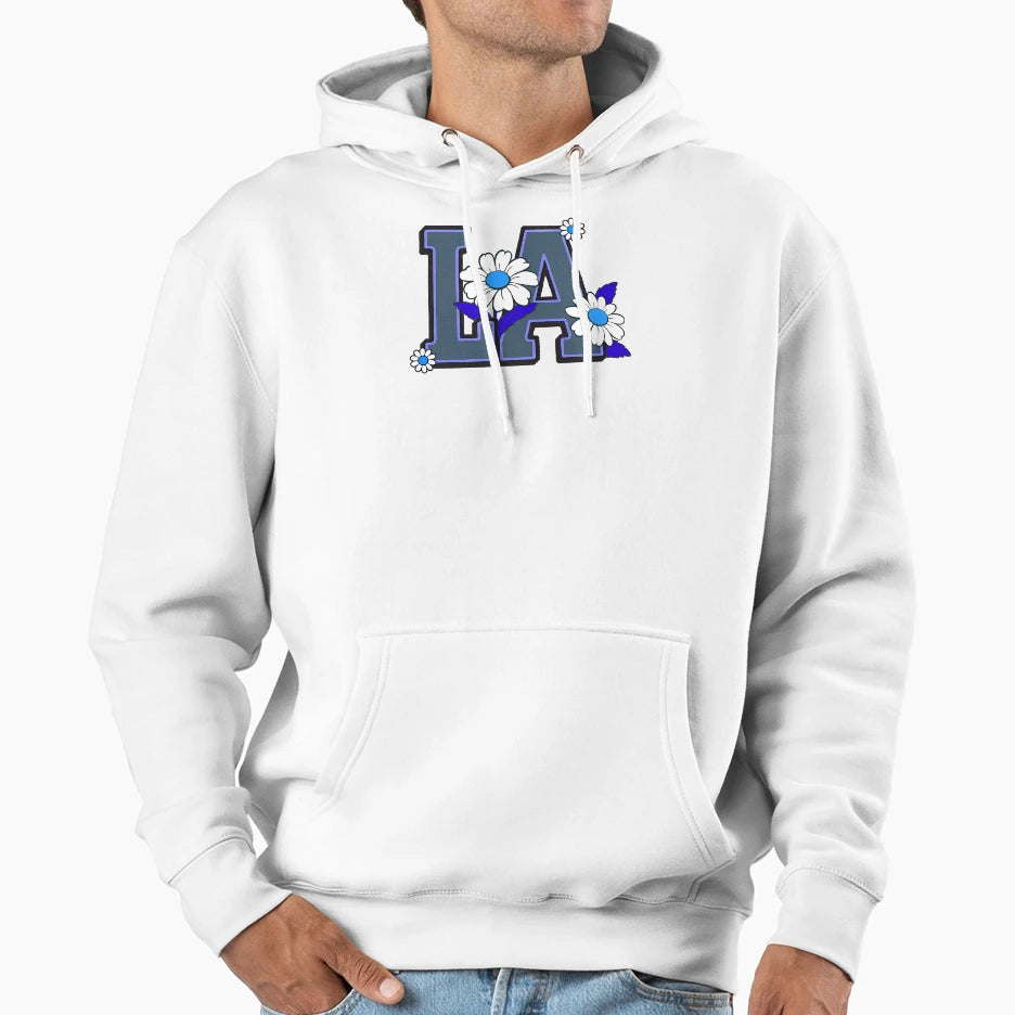 Bloom La Logo Purple Navy Hoodie - Fun Novelty Design Men Women - T-Shirt, Sweatshirt, Hoodie