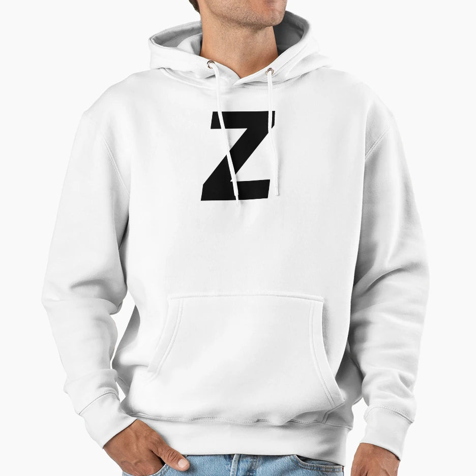 Z Word Letter Zz Zeta Zzz Zet Letra Z Hoodie - Custom Art Print Unisex - T-Shirt, Sweatshirt, Hoodie