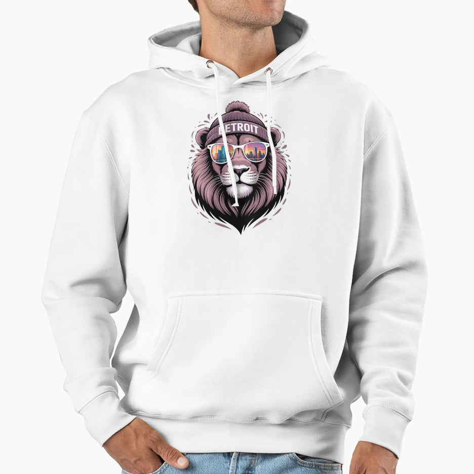 Detroit Team Hoodie - Custom Art Print Men Women - T-Shirt, Sweatshirt, Hoodie