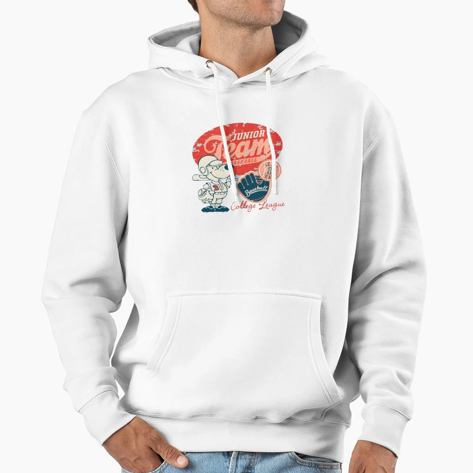 Junior Team Baseball Hoodie - Graphic Print Men Women - T-Shirt, Sweatshirt, Hoodie