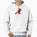 Cartoon Cardinal Bird Art Hoodie - Streetwear Style Men Women - T-Shirt, Sweatshirt, Hoodie