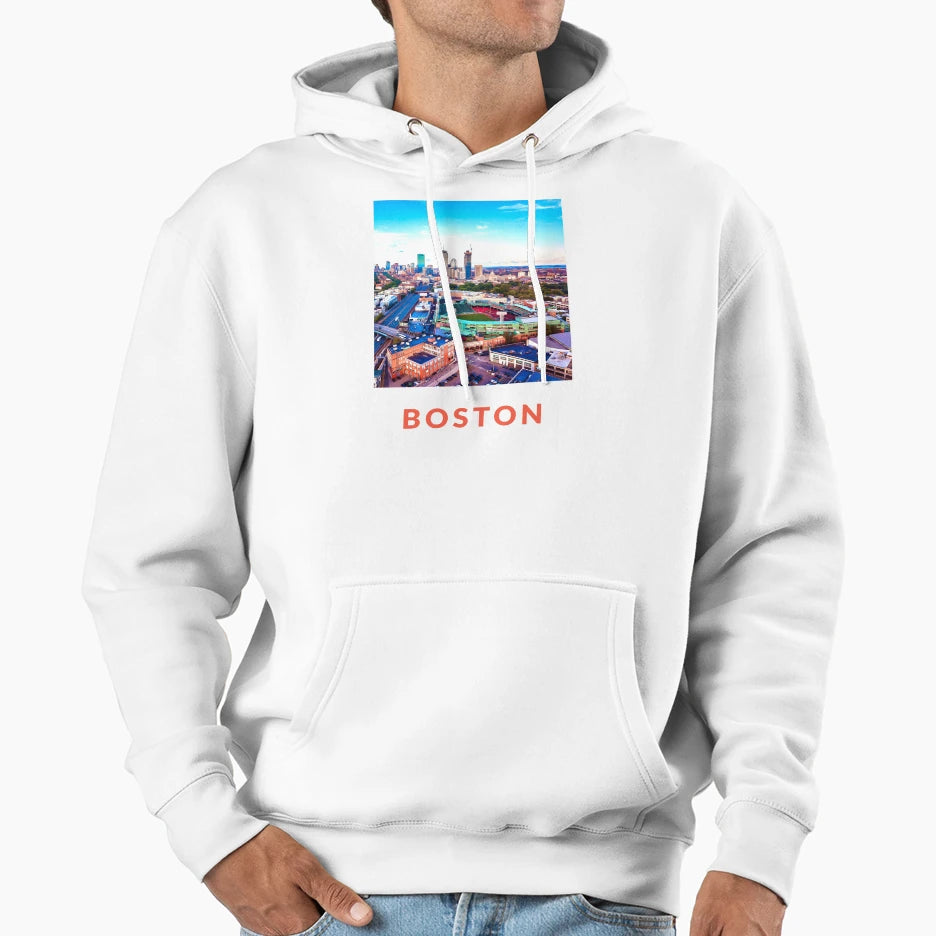 Boston Oil Painting Hoodie - Aesthetic Graphic Unisex - T-Shirt, Sweatshirt, Hoodie