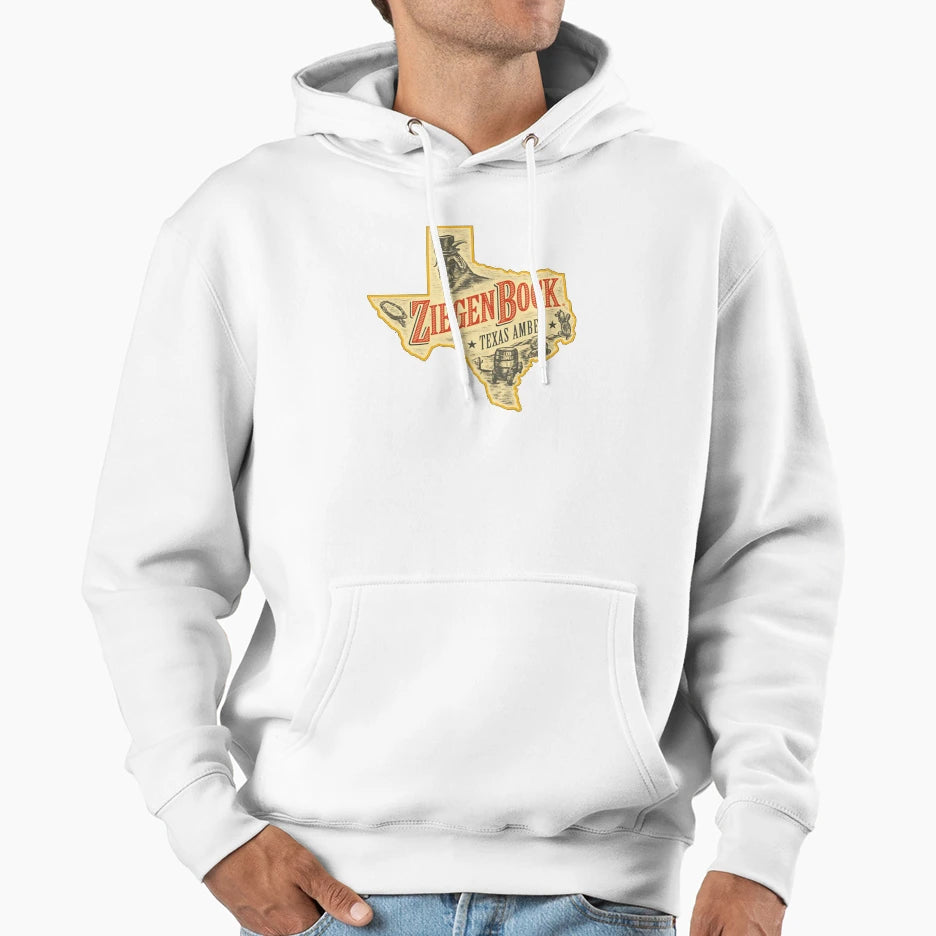 Ziegenbock Texas Amber Beer Hoodie - Custom Art Print for Adults - T-Shirt, Sweatshirt, Hoodie