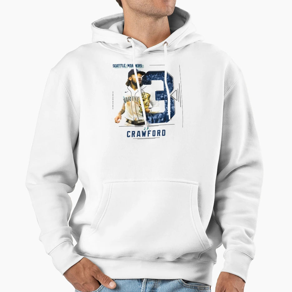 J P Crawford Baseball Hoodie - Unique Graphic Men Women - T-Shirt, Sweatshirt, Hoodie