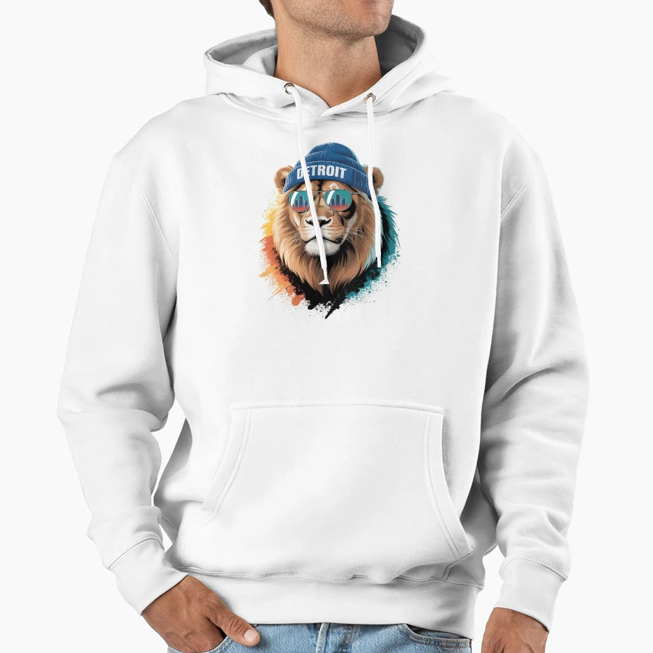 Detroit Lions Hoodie - Custom Art Print Men Women - T-Shirt, Sweatshirt, Hoodie