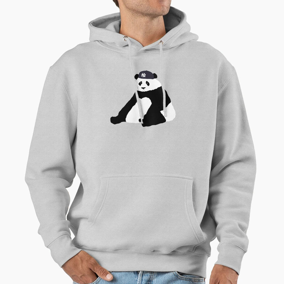 Panda No Brim Hoodie - Trendy Graphic Unisex - T-Shirt, Sweatshirt, Hoodie
