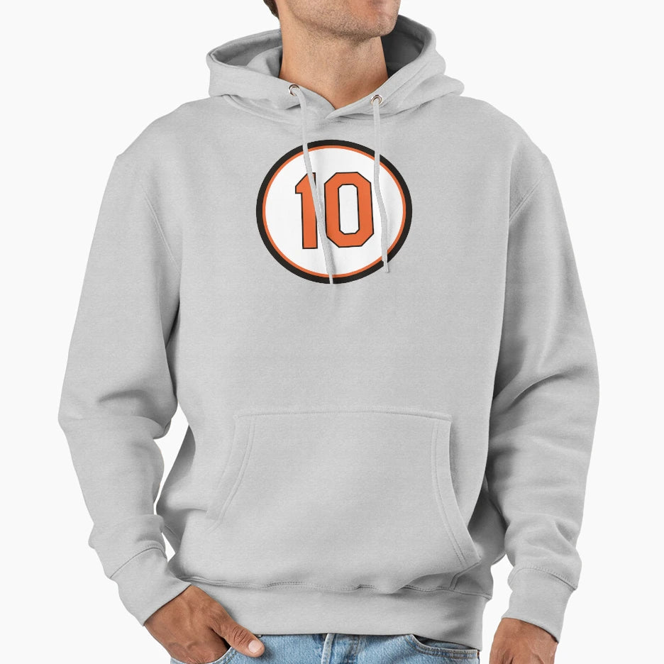 Adam Jones 10 Jersey Number Hoodie - Graphic Print Unisex - T-Shirt, Sweatshirt, Hoodie