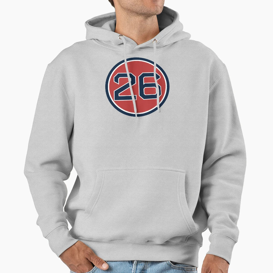 Wade Boggs 26 Jersey Number Hoodie - Minimalist Print Unisex - T-Shirt, Sweatshirt, Hoodie