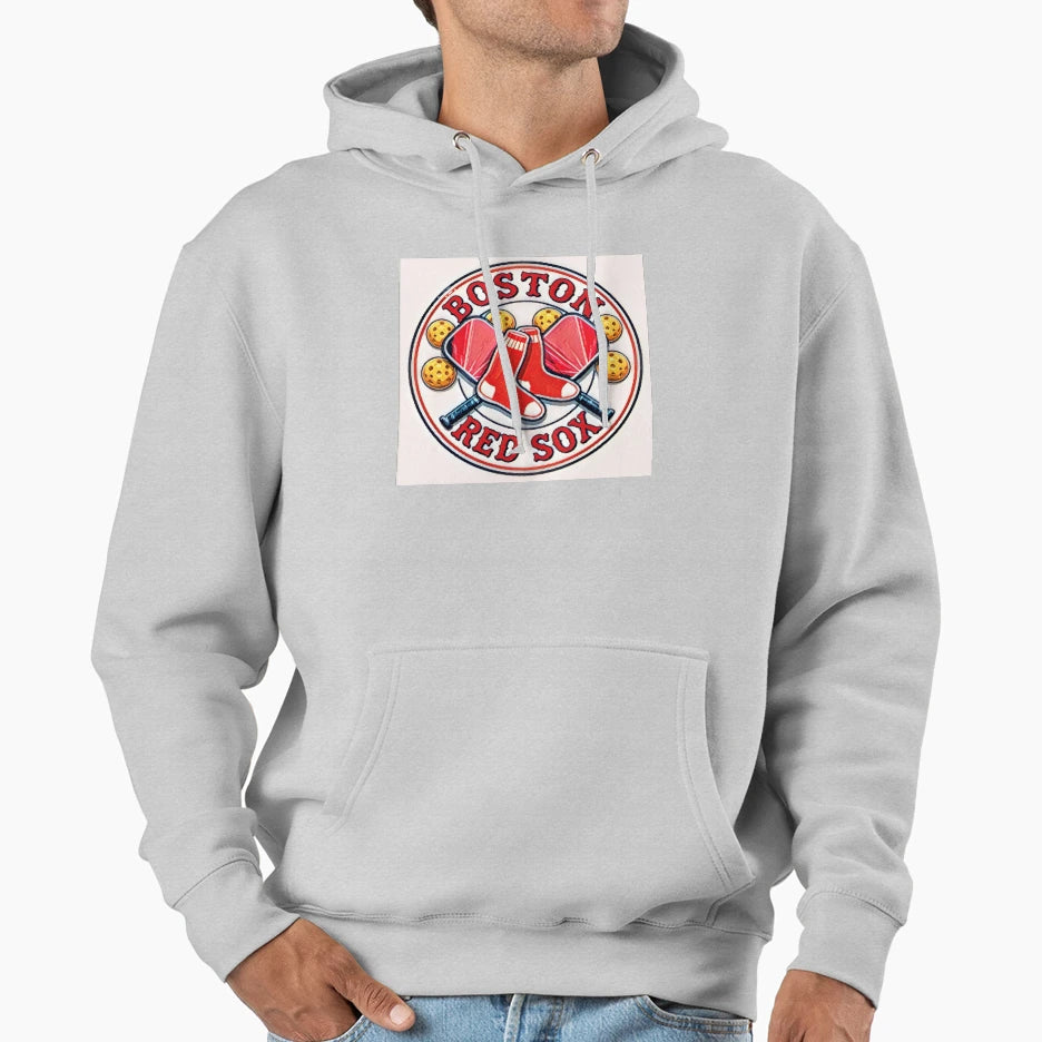 Pickleball Red Sox Collide Hoodie - Trendy Graphic Unisex - T-Shirt, Sweatshirt, Hoodie