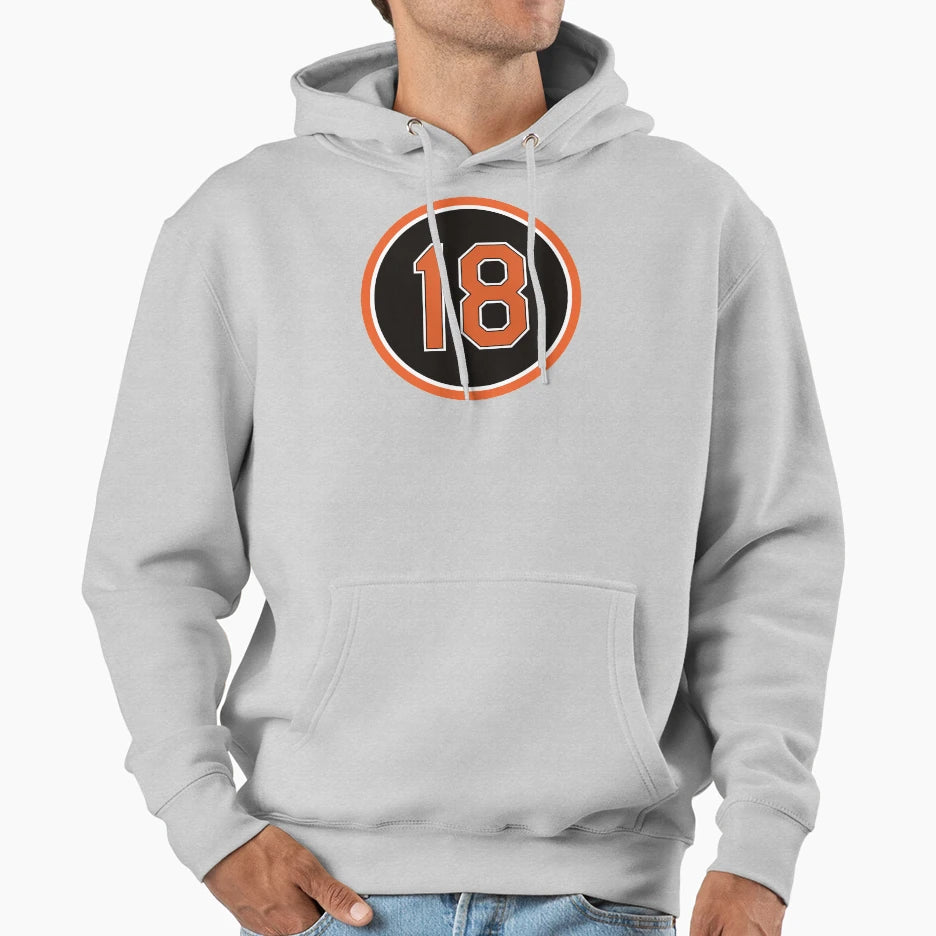 Jeff Conine 18 Jersey Number Hoodie - Custom Art Print Unisex - T-Shirt, Sweatshirt, Hoodie