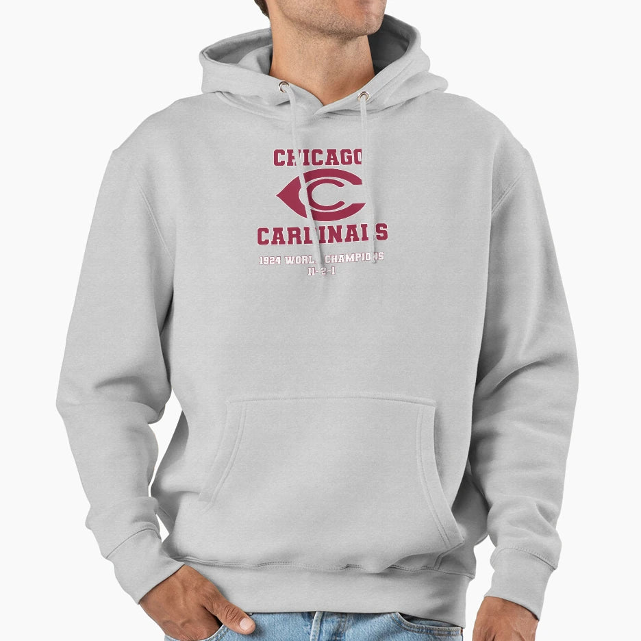 Chicago Cardinals 1924 World Champs Hoodie - Casual Everyday Wear Men Women - T-Shirt, Sweatshirt, Hoodie