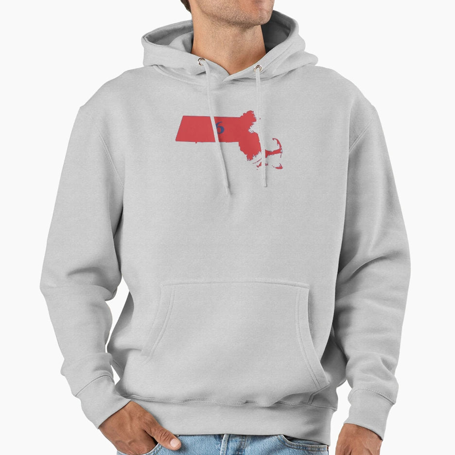Massachusetts Sixth State Hoodie - Graphic Print for Adults - T-Shirt, Sweatshirt, Hoodie