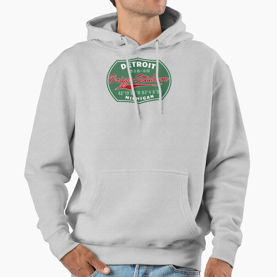 Motor City Baseball Hoodie - Minimalist Print for Adults - T-Shirt, Sweatshirt, Hoodie