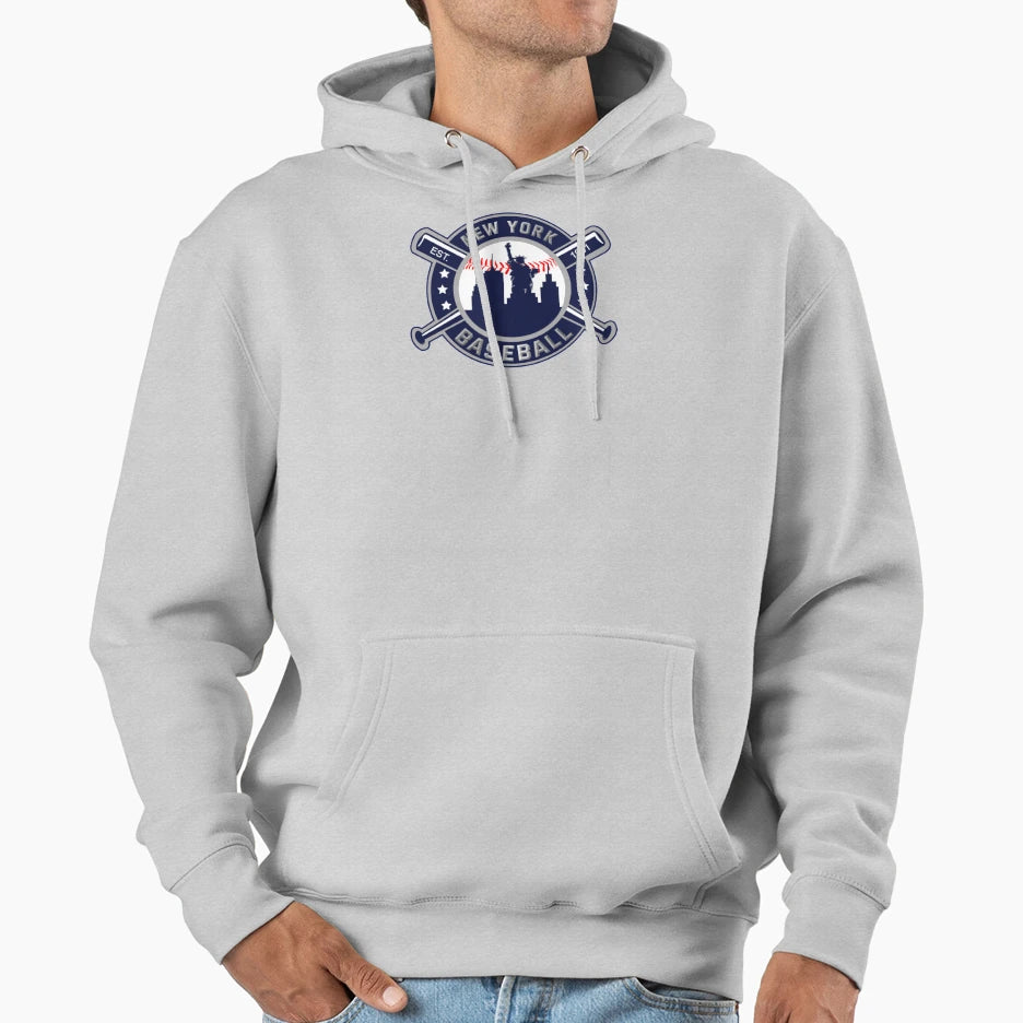 New York Baseball Liberty Hoodie - Aesthetic Graphic Men Women - T-Shirt, Sweatshirt, Hoodie