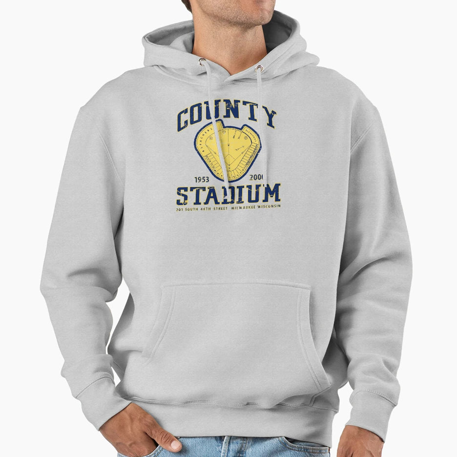 Milwaukee County Stadium Hoodie - Streetwear Style Unisex - T-Shirt, Sweatshirt, Hoodie