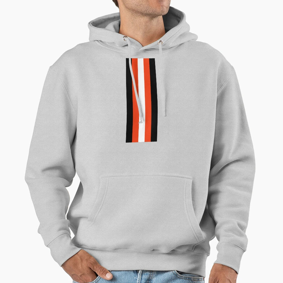 Alt Black Red And White Mod Racing Stripes Hoodie - Novelty Apparel Unisex - T-Shirt, Sweatshirt, Hoodie