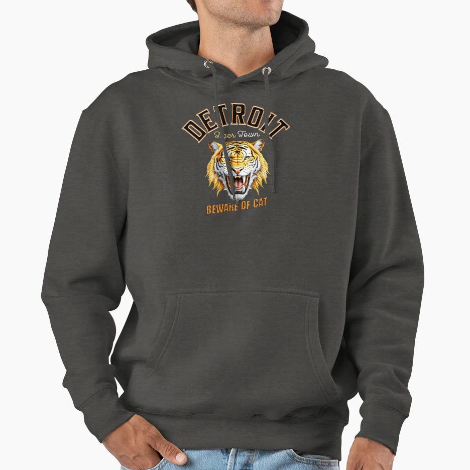Beware Cat Hoodie - Custom Art Print Unisex - T-Shirt, Sweatshirt, Hoodie