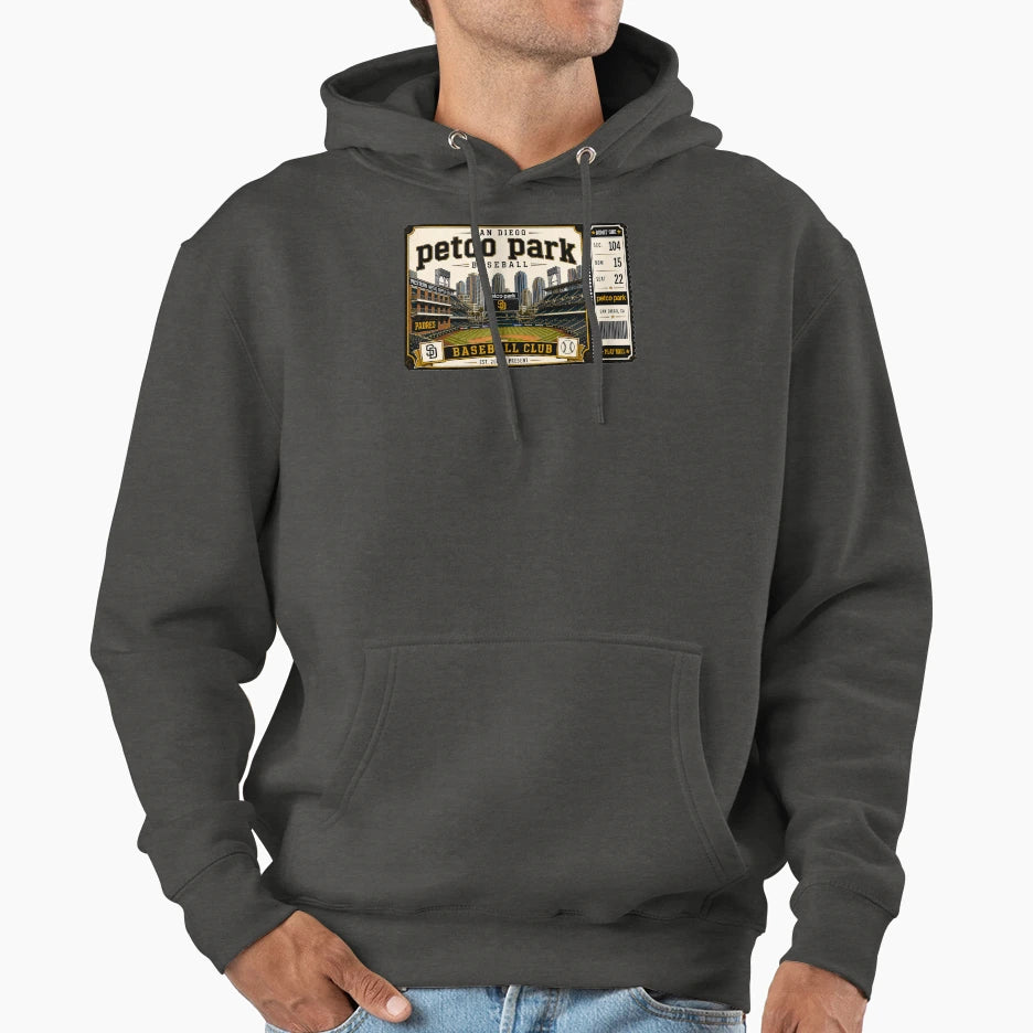 Copy San Diego Baseball Ticket Stub Jack Hoodie - Trendy Graphic Unisex - T-Shirt, Sweatshirt, Hoodie
