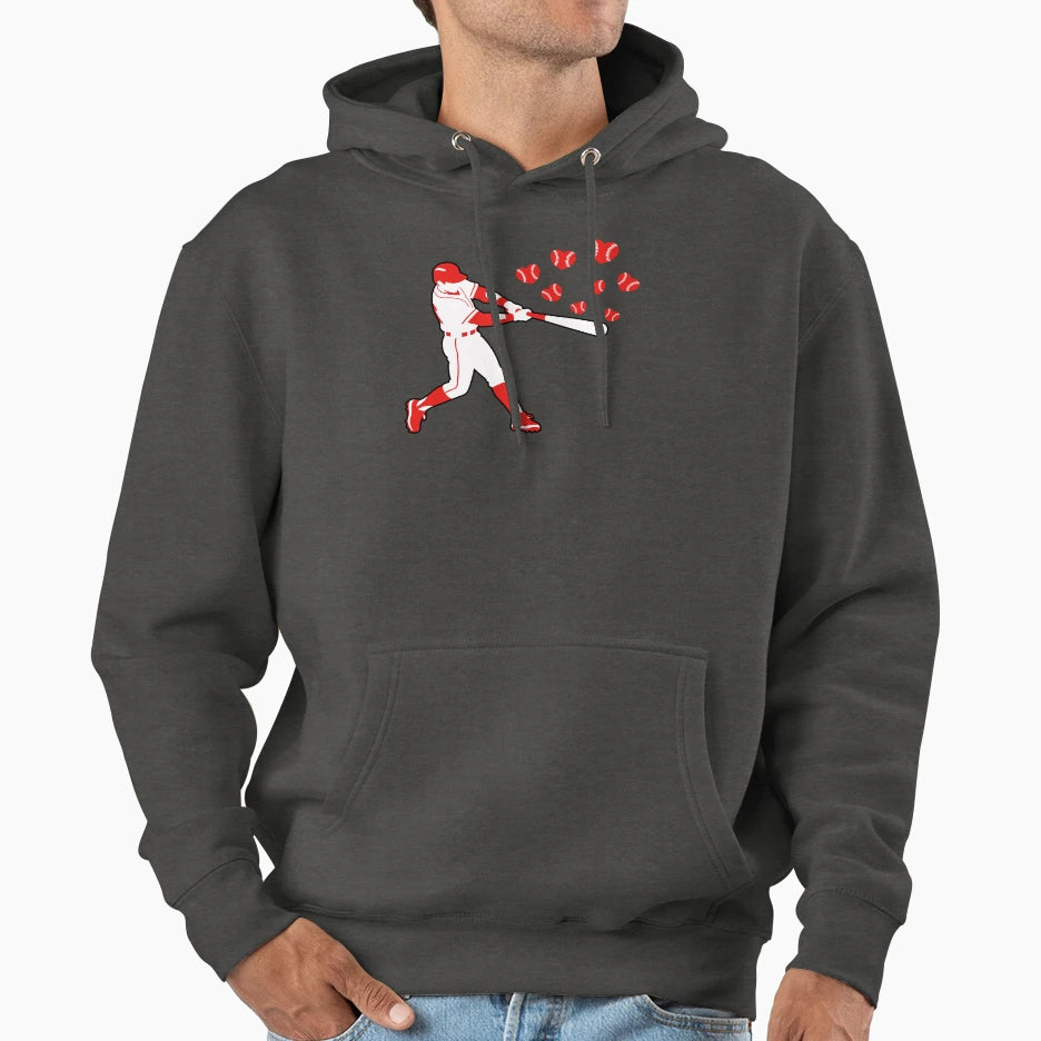 Valentines Day Baseball Batter Hoodie - Casual Everyday Wear for Adults - T-Shirt, Sweatshirt, Hoodie