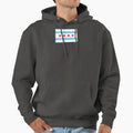 Chicago Flag Hoodie - Custom Art Print Unisex - T-Shirt, Sweatshirt, Hoodie