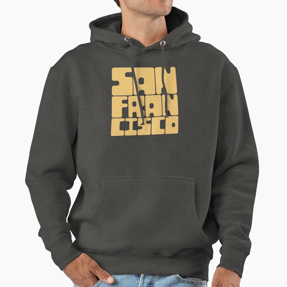 San Francisco Cornsilk Yellow Hoodie - Trendy Graphic for Adults - T-Shirt, Sweatshirt, Hoodie