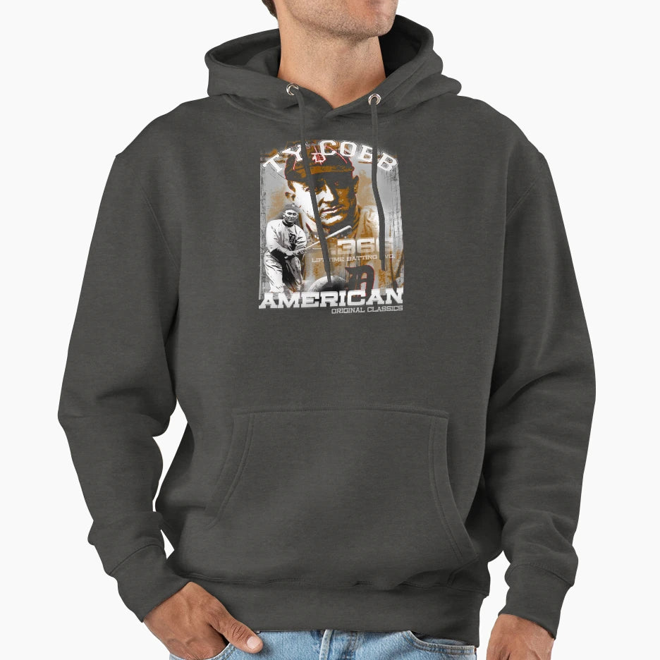 Ty Cobb Hoodie - Aesthetic Graphic Men Women - T-Shirt, Sweatshirt, Hoodie
