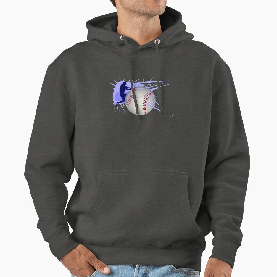 Baseball Hoodie - Minimalist Print Men Women - T-Shirt, Sweatshirt, Hoodie