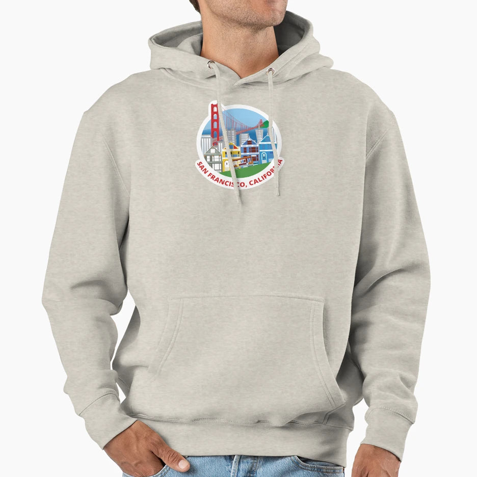 San Francisco Hoodie - Aesthetic Graphic for Adults - T-Shirt, Sweatshirt, Hoodie
