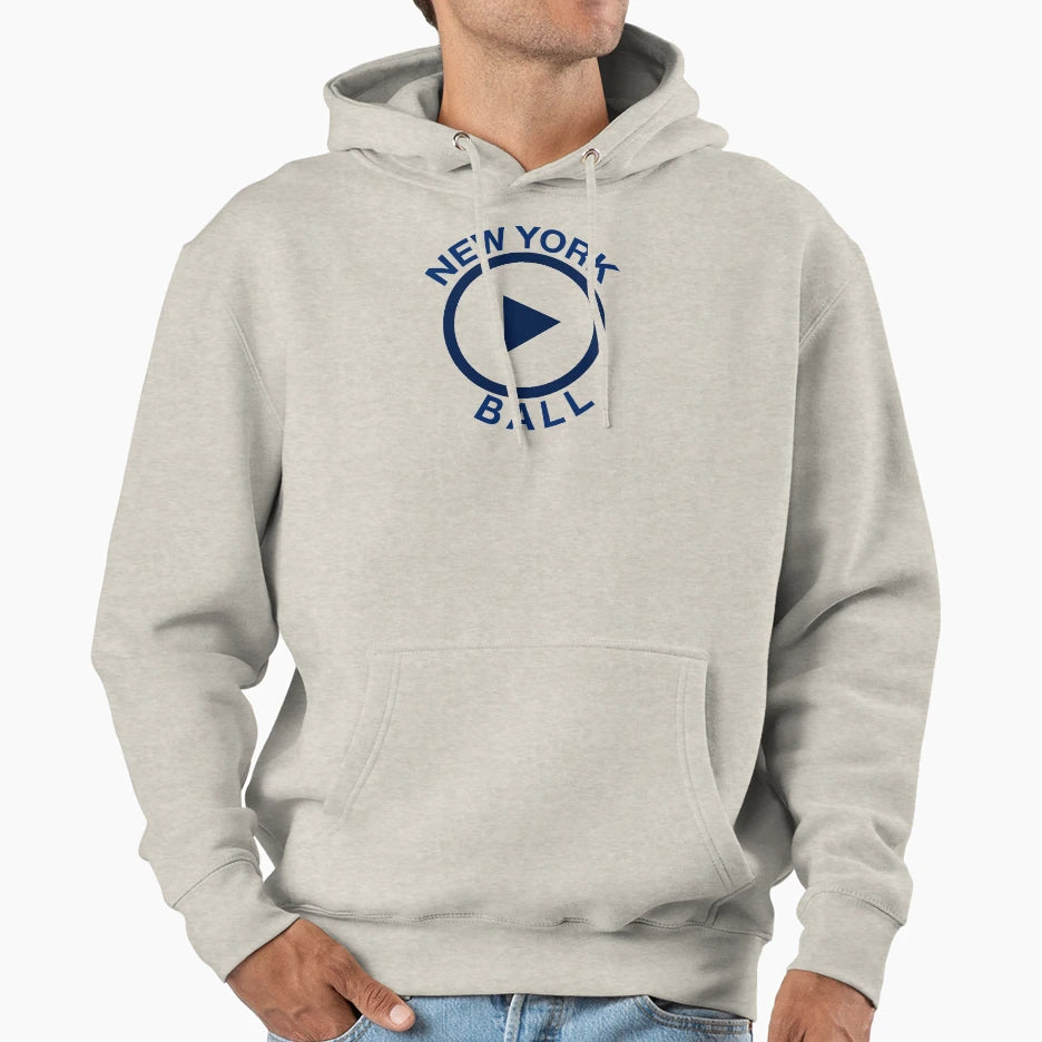 New York Play Button Ball T-Shirt - Unique Graphic Unisex - T-Shirt, Sweatshirt, Hoodie