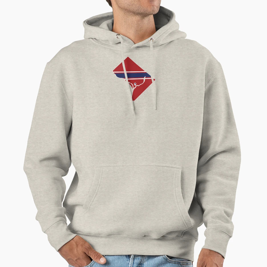Washington D C Baseball Hoodie - Novelty Apparel Men Women - T-Shirt, Sweatshirt, Hoodie