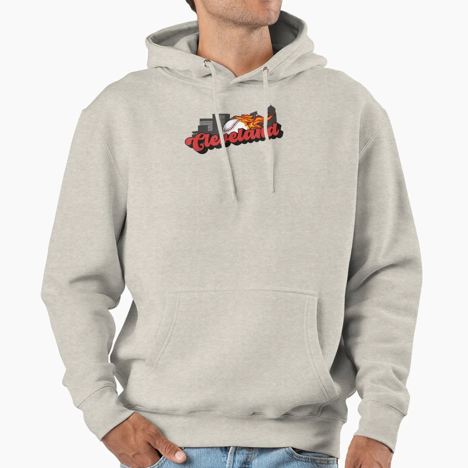 Baseball Players Cleveland Baseball Hoodie - Aesthetic Graphic Unisex - T-Shirt, Sweatshirt, Hoodie