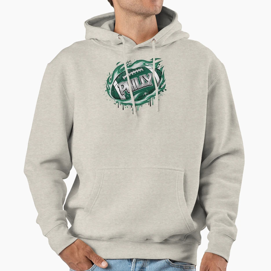 Philly Football Philadelphia Hoodie - Aesthetic Graphic for Adults - T-Shirt, Sweatshirt, Hoodie