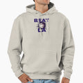 Beat La Col Purple Text Hoodie - Novelty Apparel for Adults - T-Shirt, Sweatshirt, Hoodie