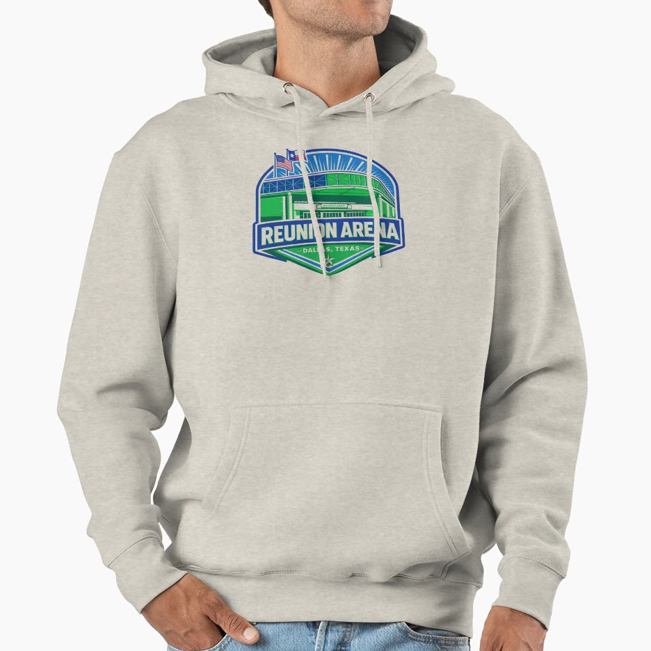 Reunion Arena Heart Dallas Sports Hoodie - Minimalist Print Men Women - T-Shirt, Sweatshirt, Hoodie