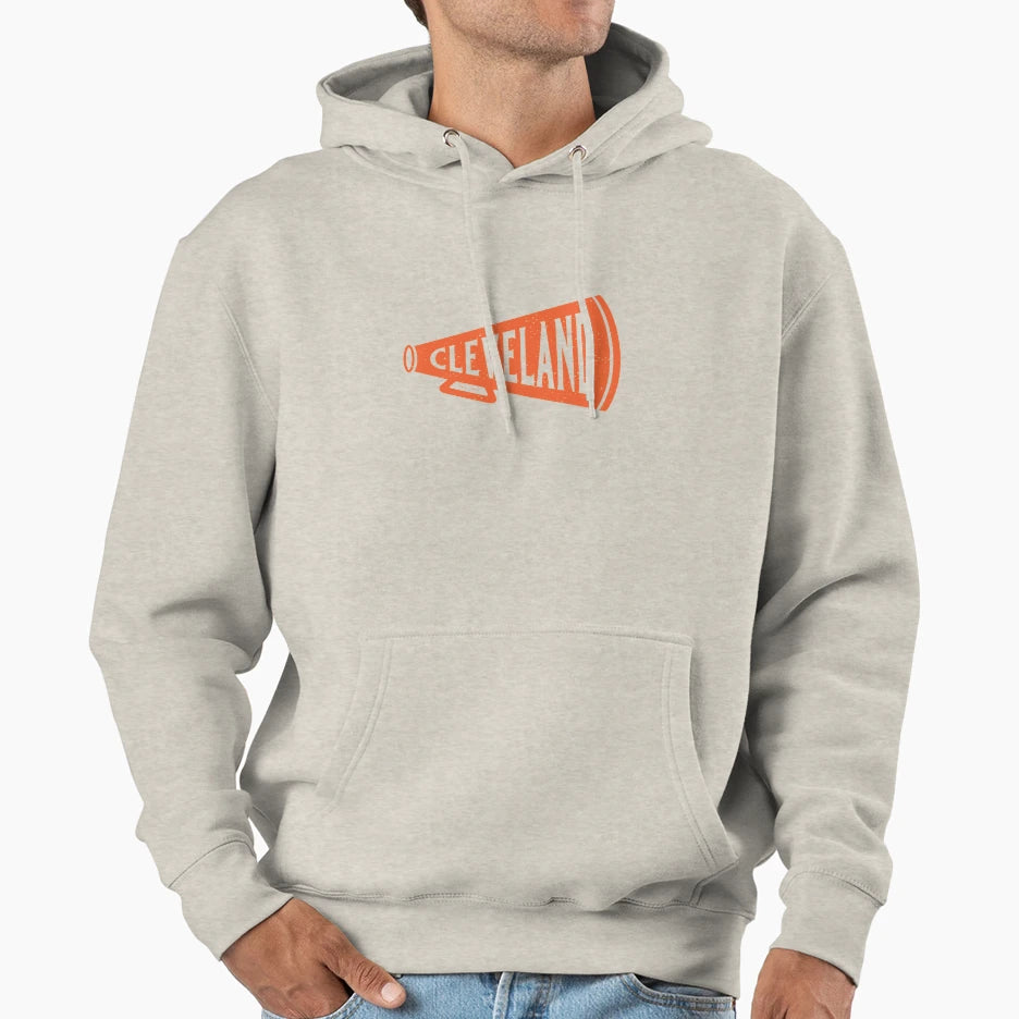 Megaphone Cleveland Browns Orange Hoodie - Streetwear Style Unisex - T-Shirt, Sweatshirt, Hoodie