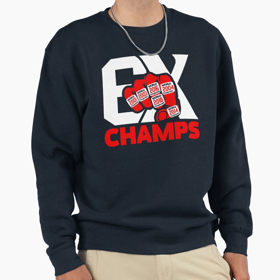 6X Champs 6 Rings Pats Mug And Tapestry Hoodie - Trendy Graphic Unisex - T-Shirt, Sweatshirt, Hoodie